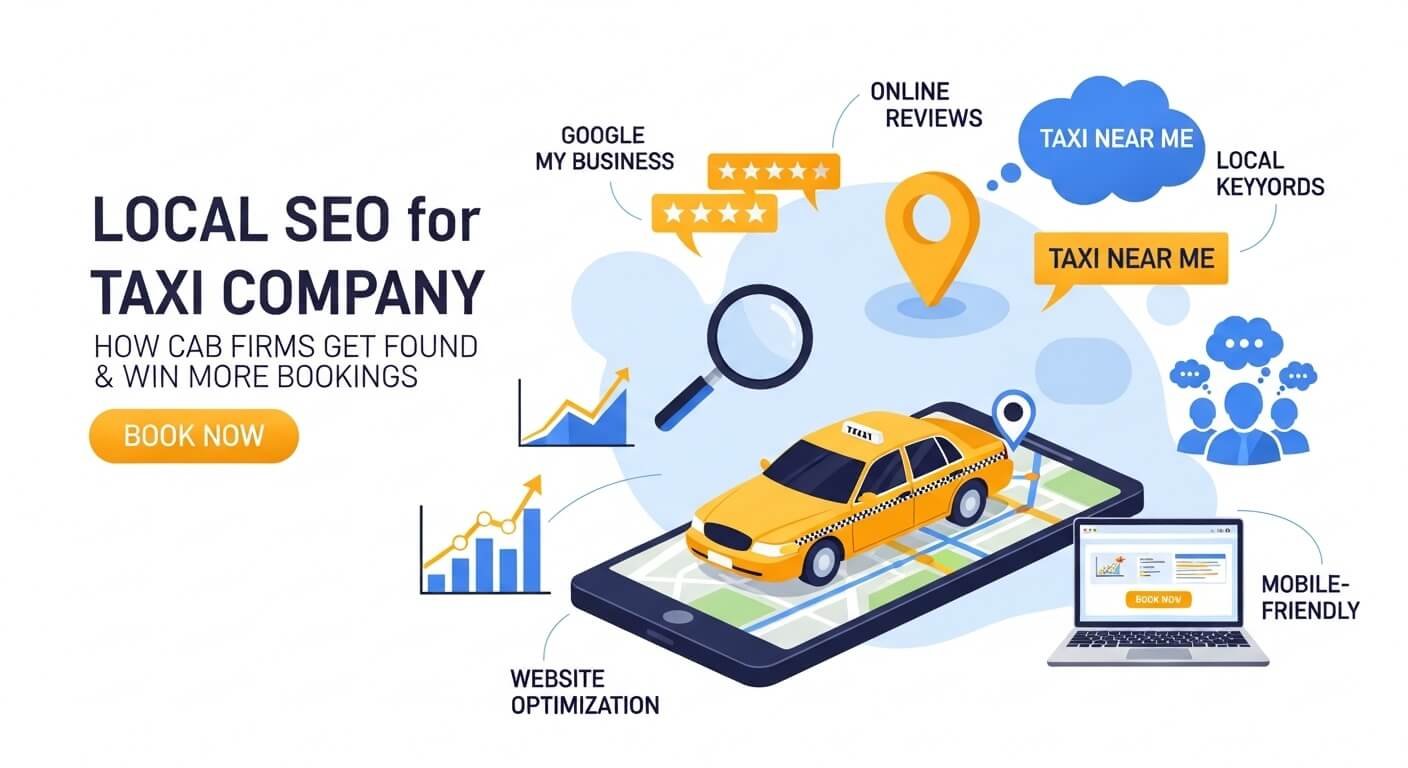 Local SEO for Taxi Company — How Cab Firms Get Found & Win More Bookings